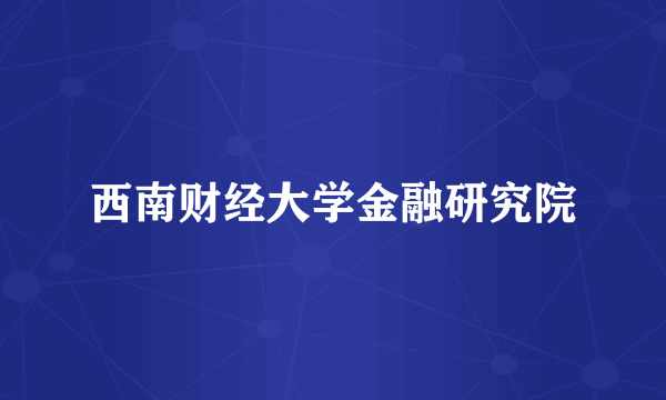 西南财经大学金融研究院