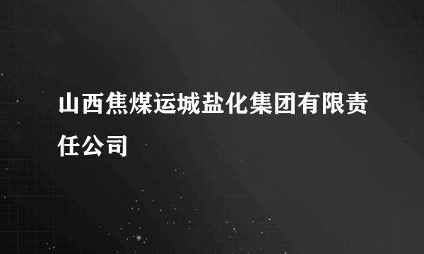 山西焦煤运城盐化集团有限责任公司