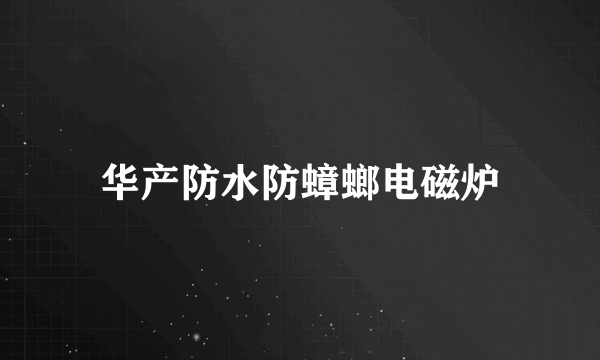 华产防水防蟑螂电磁炉