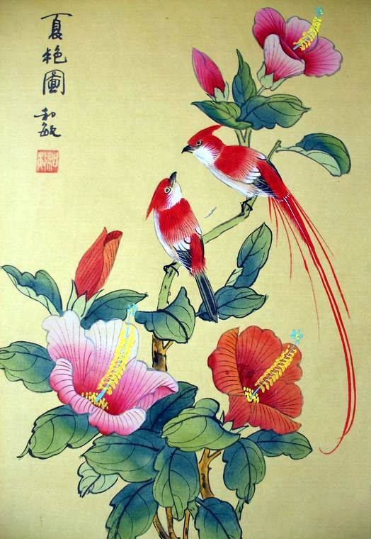 工笔花鸟画（中国传统绘画重要流派之一）