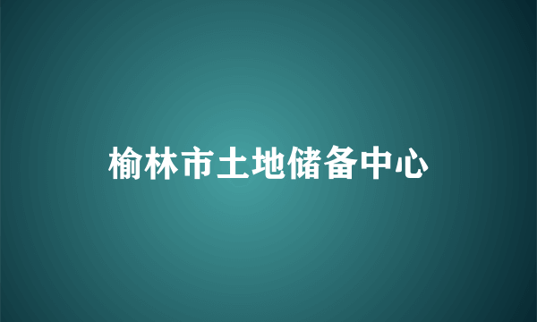 榆林市土地储备中心