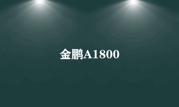 金鹏A1800