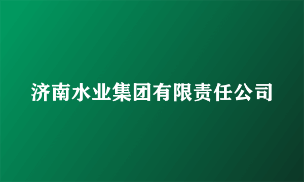 济南水业集团有限责任公司