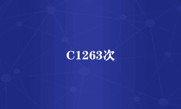 C1263次