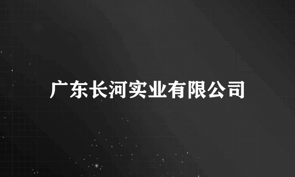 广东长河实业有限公司