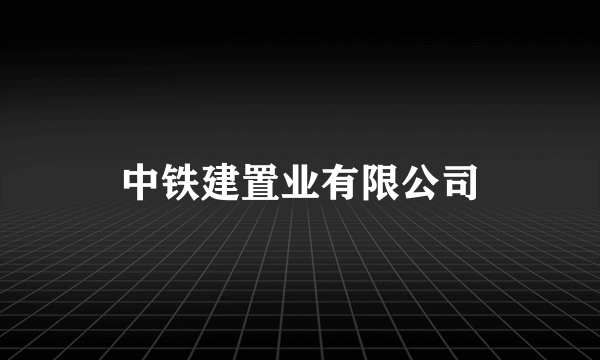 中铁建置业有限公司