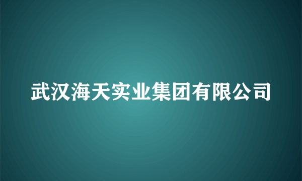 武汉海天实业集团有限公司