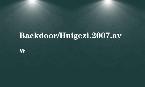 Backdoor/Huigezi.2007.avw