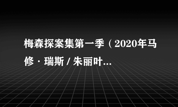 梅森探案集第一季（2020年马修·瑞斯 / 朱丽叶·赖伦斯主演的电视剧）