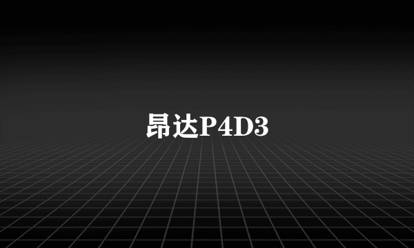 昂达P4D3