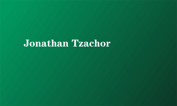 Jonathan Tzachor