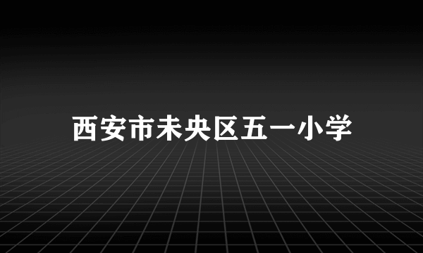 西安市未央区五一小学