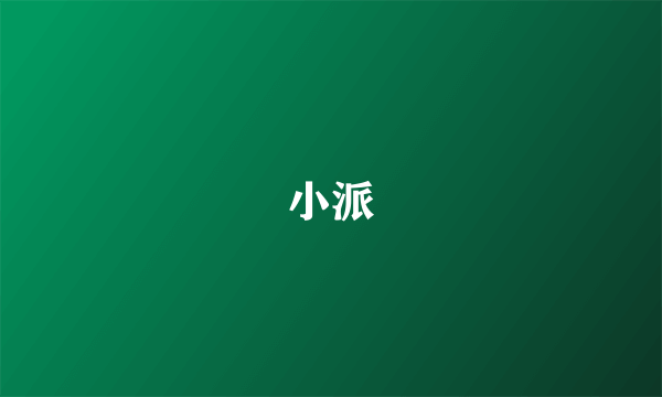 小派