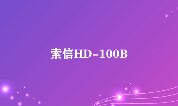 索信HD-100B