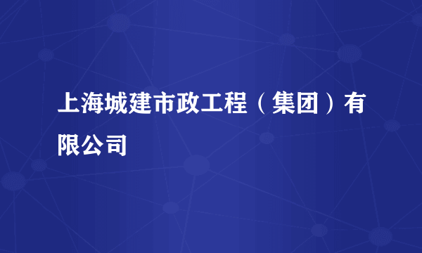 上海城建市政工程（集团）有限公司