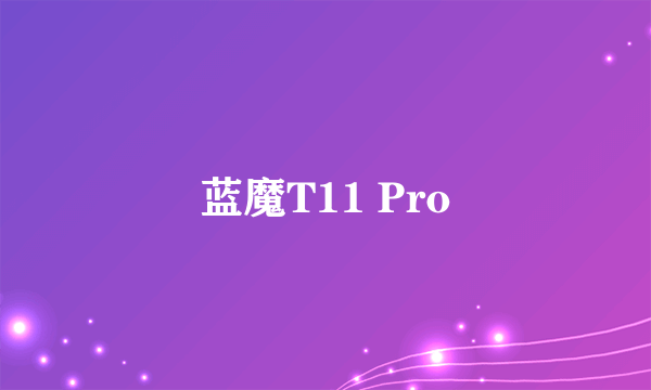 蓝魔T11 Pro