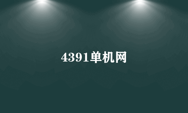 4391单机网