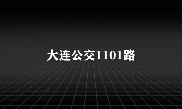 大连公交1101路