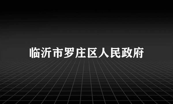 临沂市罗庄区人民政府