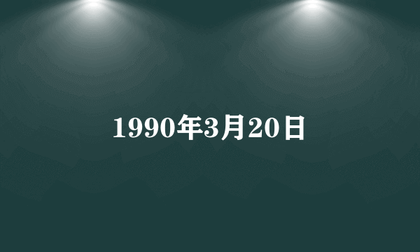 1990年3月20日