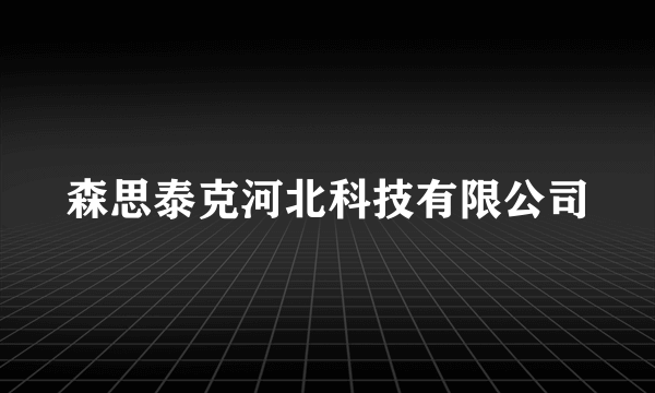 森思泰克河北科技有限公司