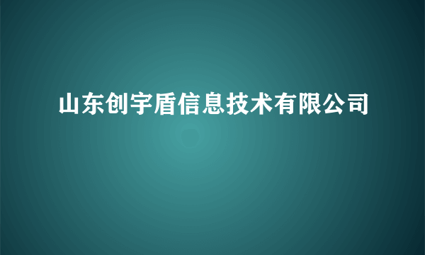 山东创宇盾信息技术有限公司