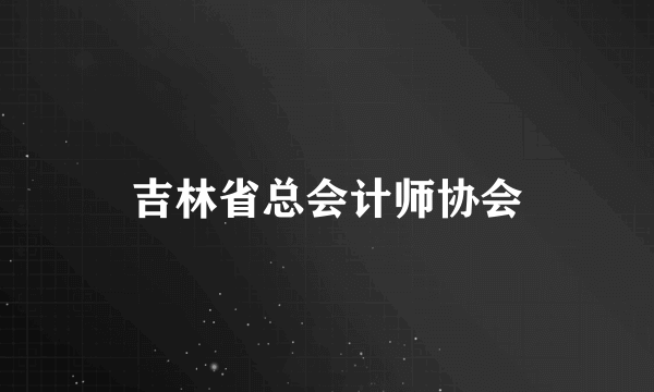 吉林省总会计师协会