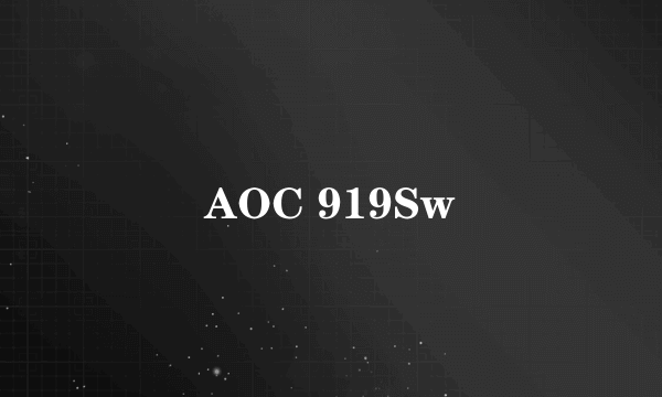 AOC 919Sw