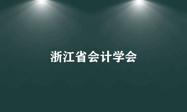 浙江省会计学会