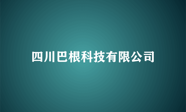 四川巴根科技有限公司