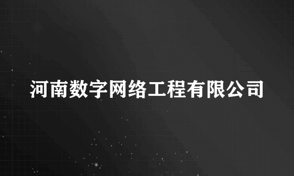 河南数字网络工程有限公司