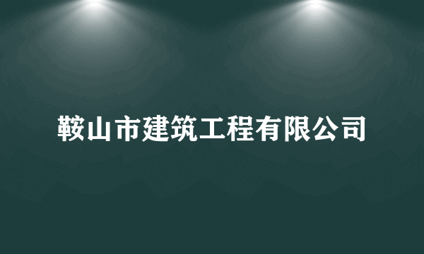 鞍山市建筑工程有限公司