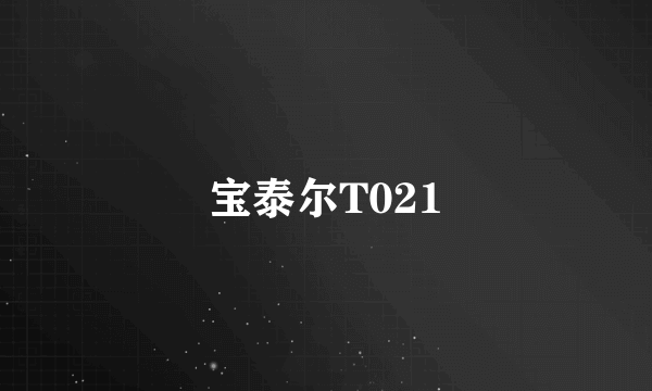 宝泰尔T021