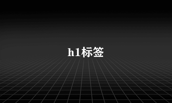 h1标签