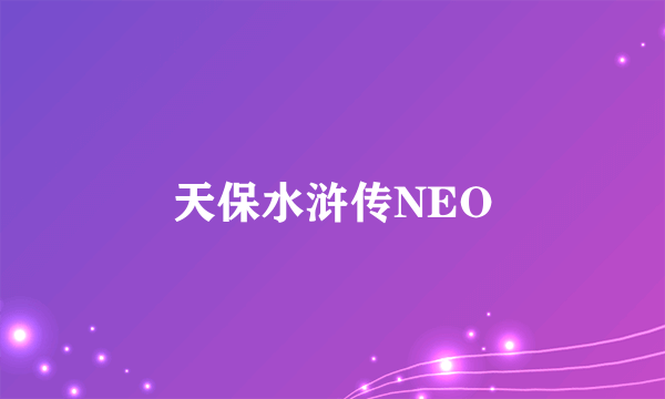 天保水浒传NEO