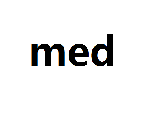 med（英文缩写）