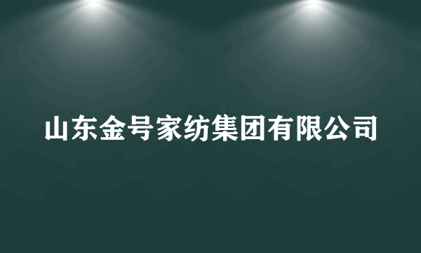 山东金号家纺集团有限公司