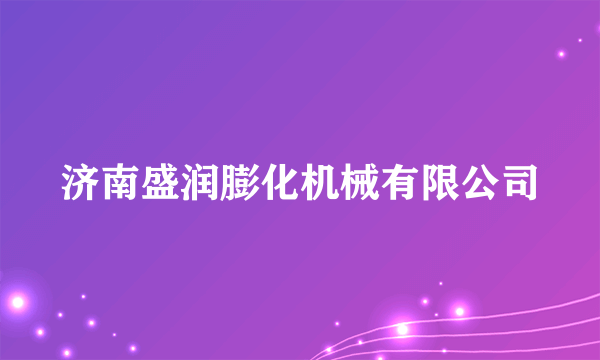 济南盛润膨化机械有限公司