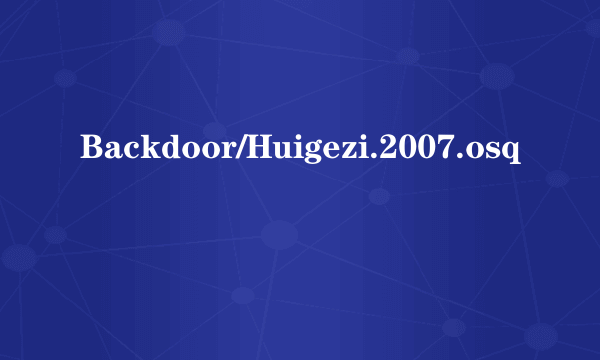 Backdoor/Huigezi.2007.osq