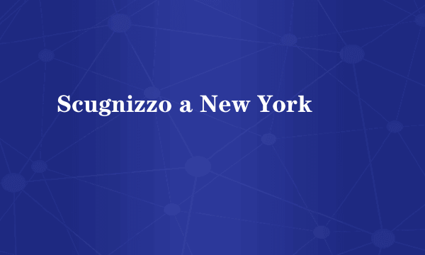 Scugnizzo a New York