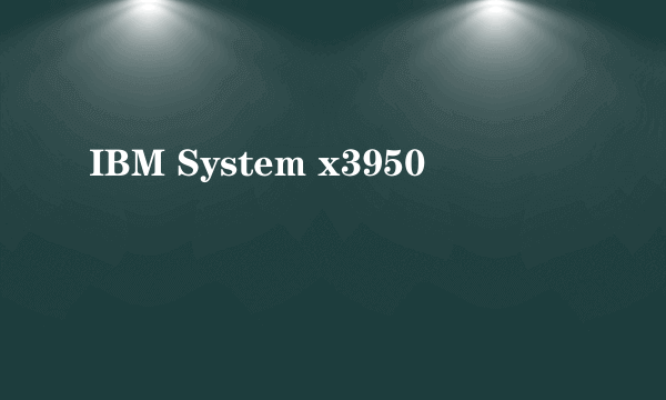 IBM System x3950