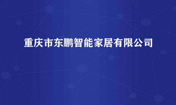 重庆市东鹏智能家居有限公司