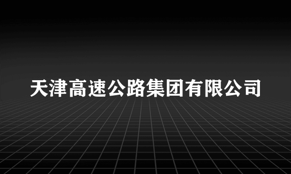 天津高速公路集团有限公司