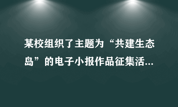 某校组织了主题为“共建生态岛”的电子小报作品征集活动,先从中随机抽取了部分作品,按四个等级进行评分,然后根据统计结果绘制了如下两幅不完整的统计图,那么此次抽取的作品中等级为B的作品数为    ▲    .