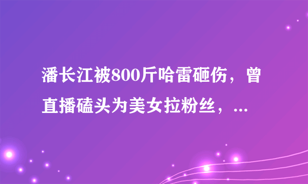 潘长江被800斤哈雷砸伤，曾直播磕头为美女拉粉丝，为何这么拼？