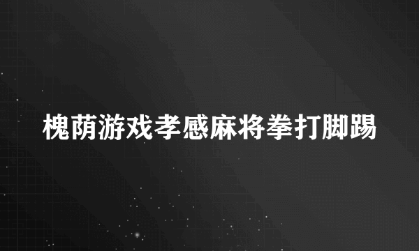 槐荫游戏孝感麻将拳打脚踢