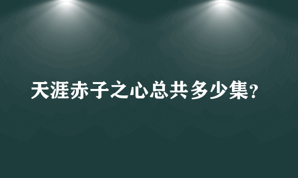 天涯赤子之心总共多少集？