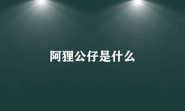 阿狸公仔是什么