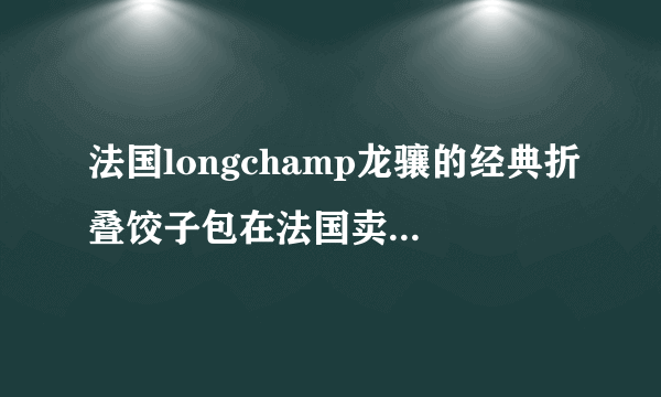 法国longchamp龙骧的经典折叠饺子包在法国卖多少钱？折合人民币大约多少钱？