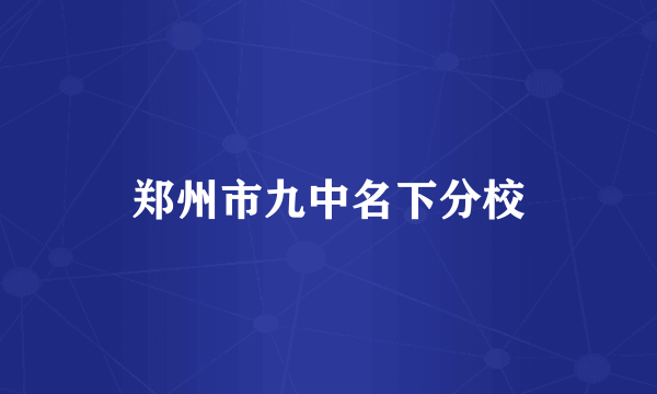 郑州市九中名下分校